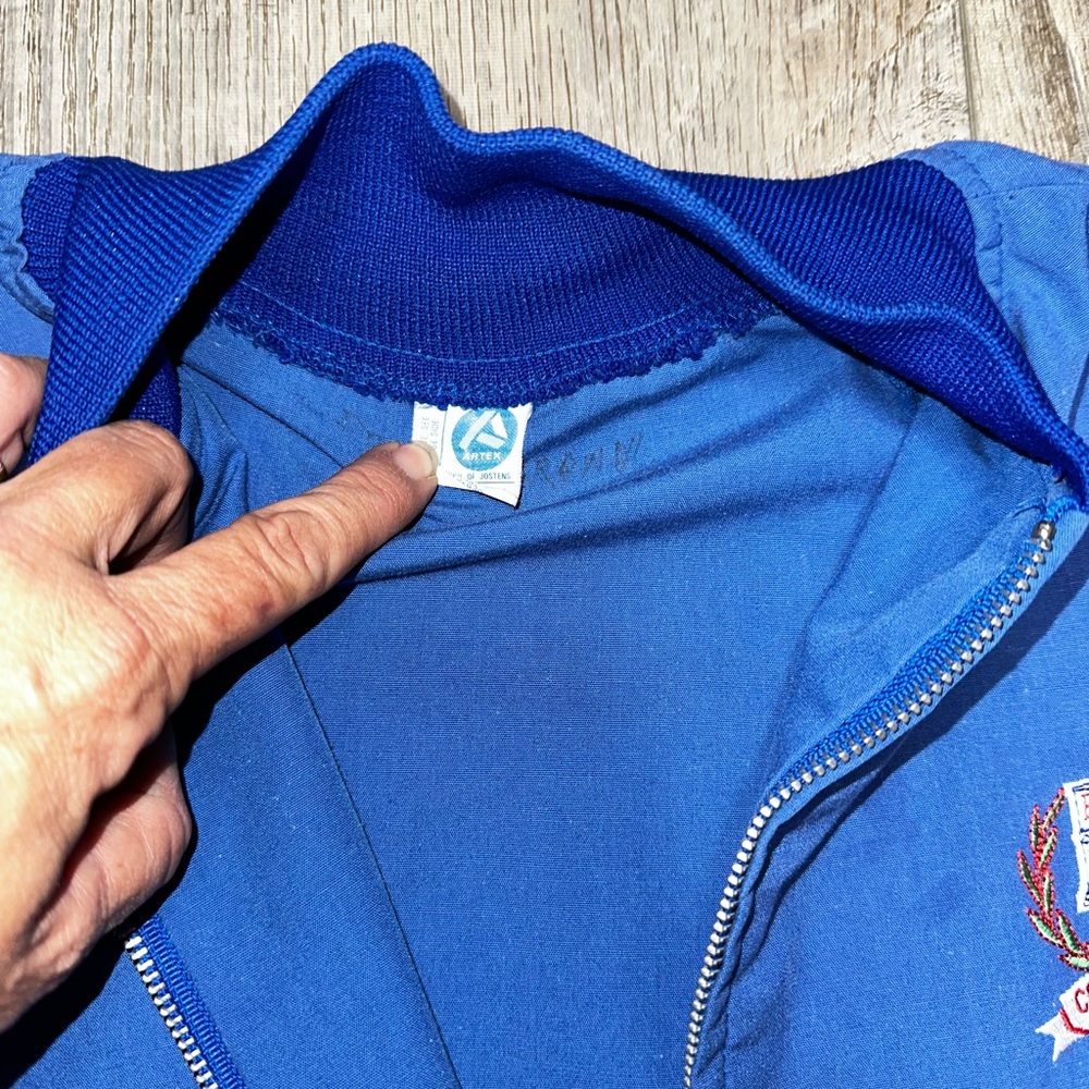 Vintage Cooperstown Baseball MLB Hall of Fame blue embroidered light jacket M - Picture 5 of 6